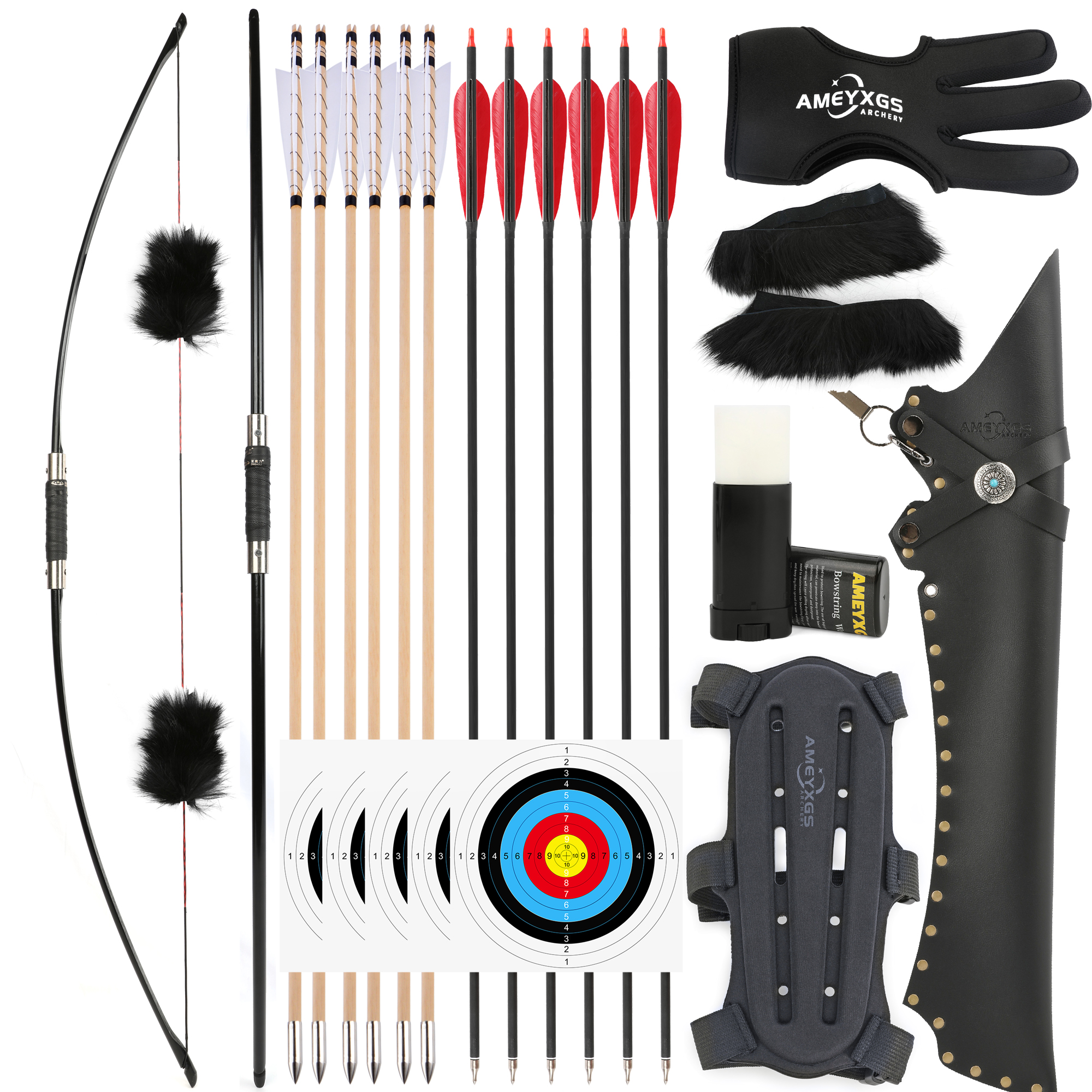 English Longbow Takedown Traditional Archery Hunting