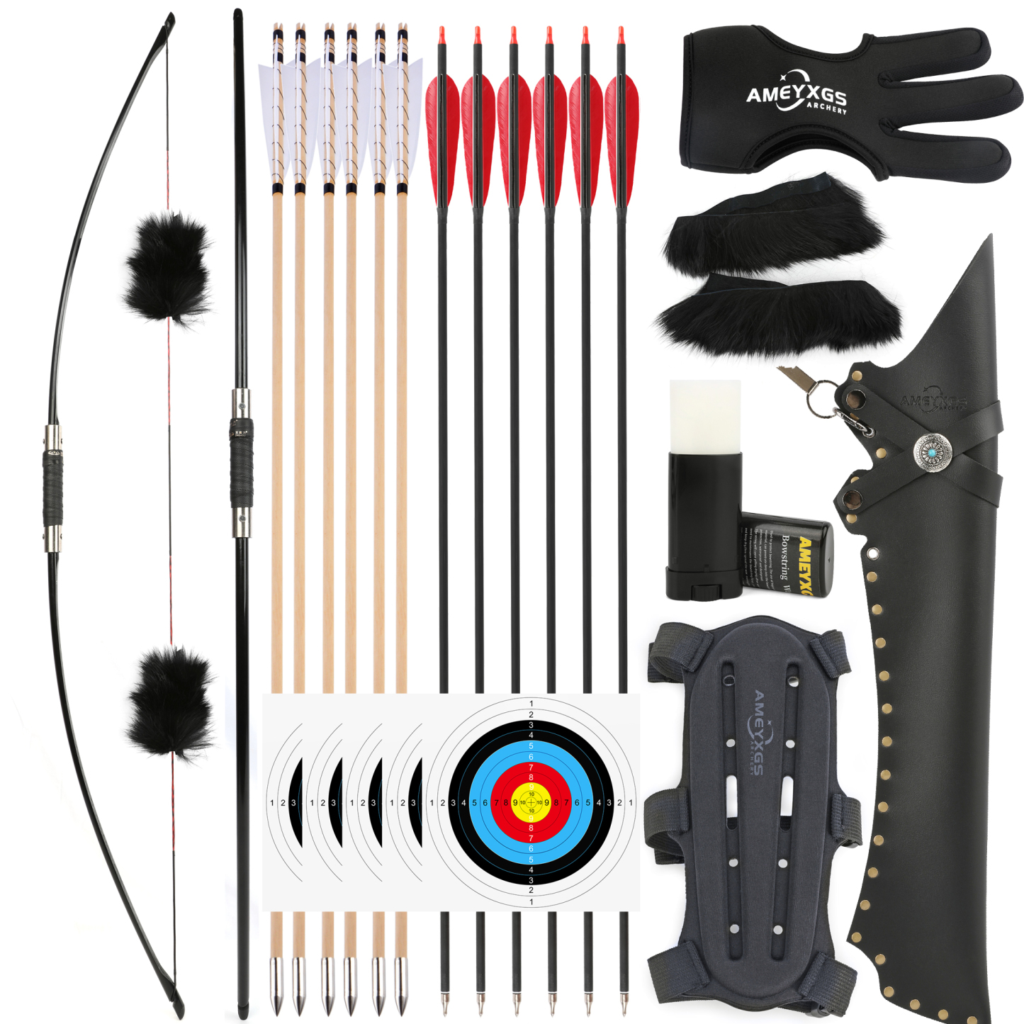 English Longbow Takedown Traditional Archery Hunting