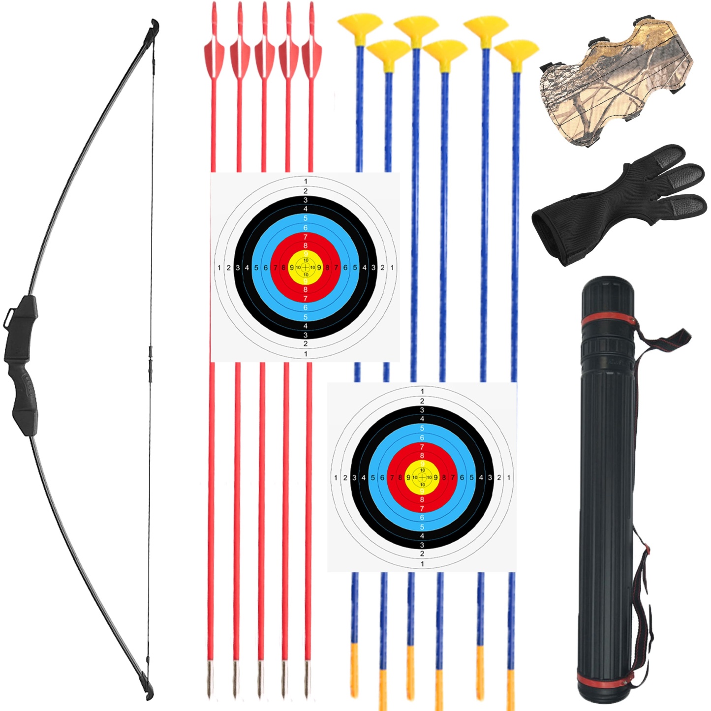 F021 Archery Recurve Bow and Arrow Set for Beginners Children Gift