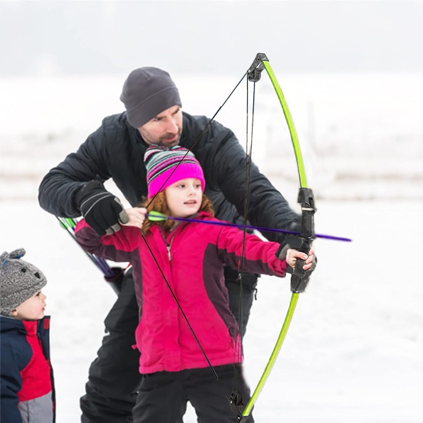 Compound Bow and Arrow Set for Youth Kids Beginner-AMEYXGS Archery