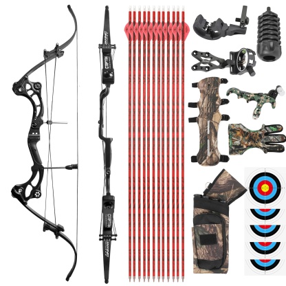 JUNXING F164 Archery Recurve Bow & Arrows Kit Hunting