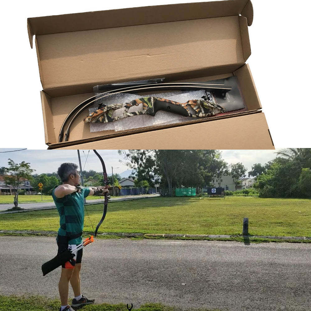 🎯Powerful JUNXING F179 Recurve Hunting Bow 56'' for Target Shooting Archers and Hunters-AMEYXGS Archery