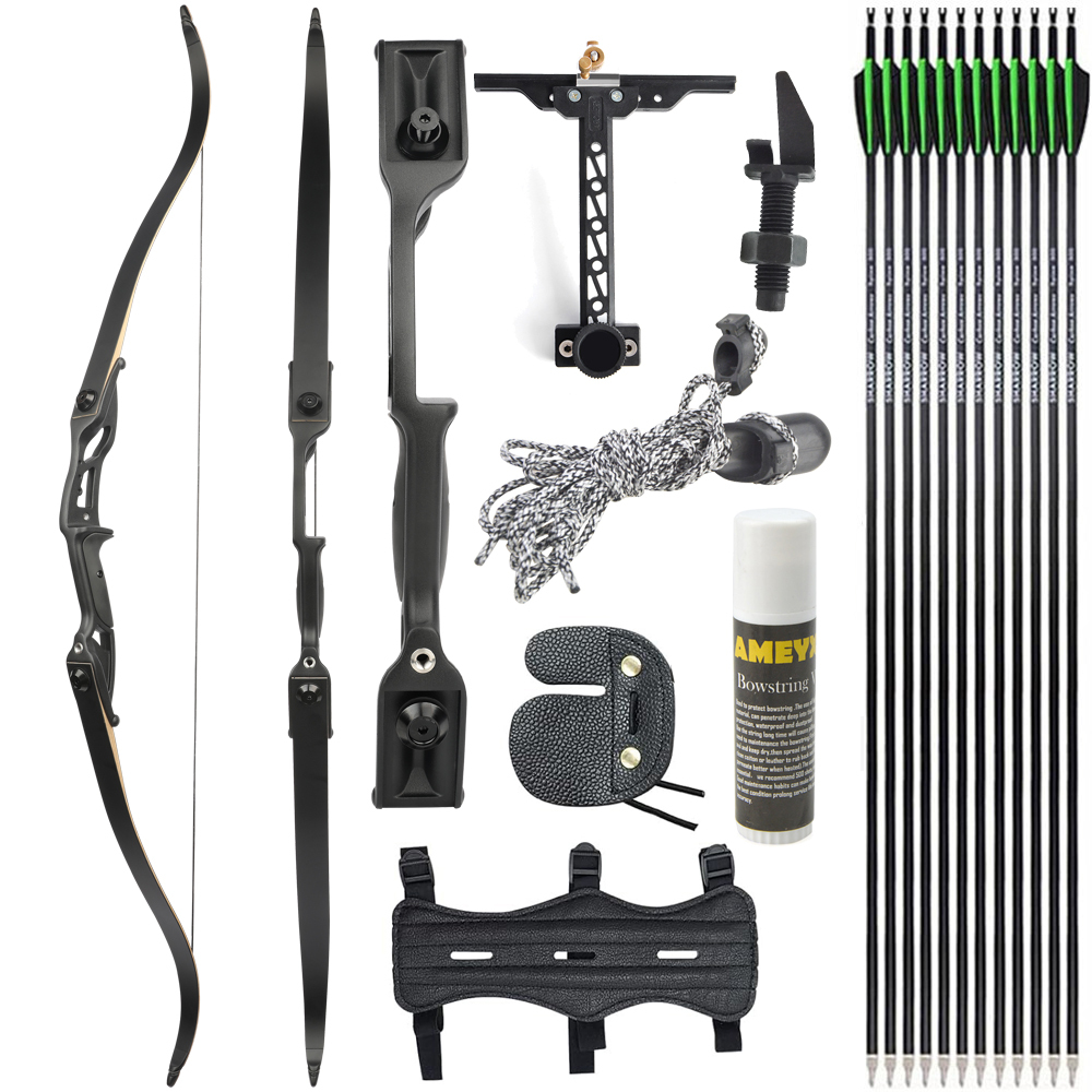 Junxing F179 56" Hunting Recurve Bow 40lbs Kit