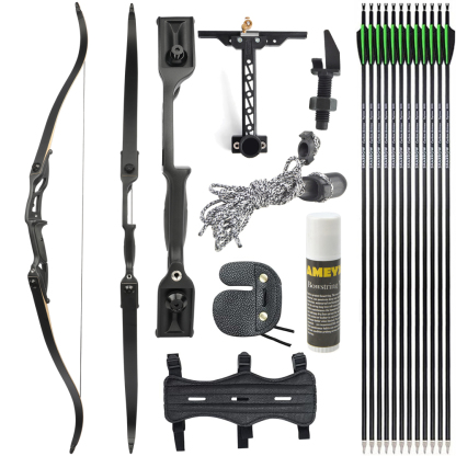 Junxing F179 56" Hunting Recurve Bow 40lbs Kit