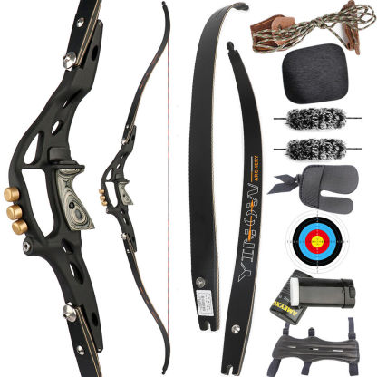 ILF 62'' Recurve Bow 20-50lbs Limbs Bamboo  19'' Riser American Bow