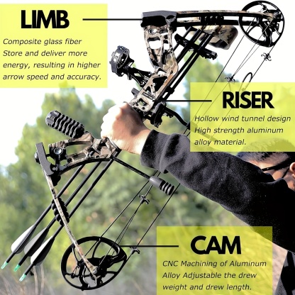 Archery Hunting Ultimate Compound Bow Kit 30-70 LBS for Hunters & Archery Lover