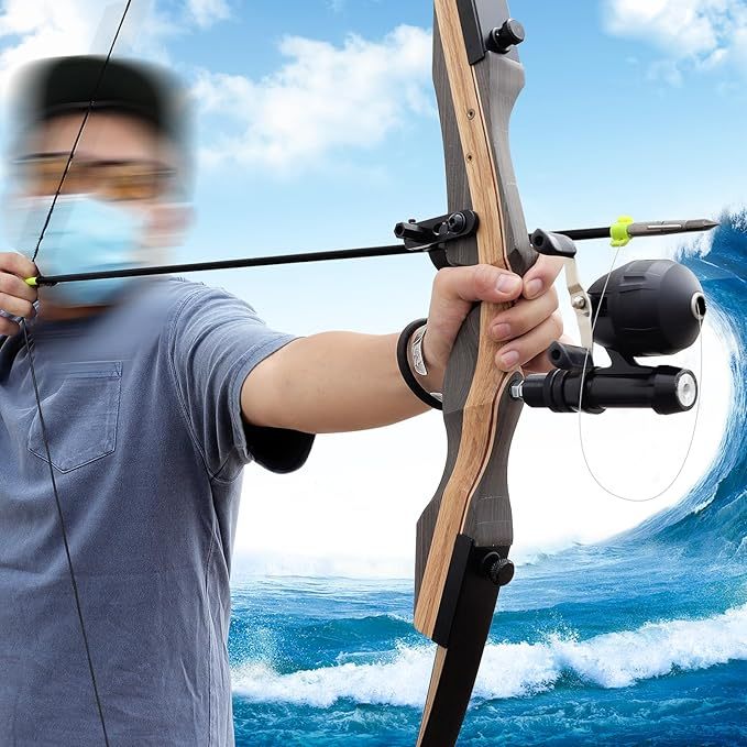 Hunting 62'' Recurve Bow Archery for Target Practice Bowfishing