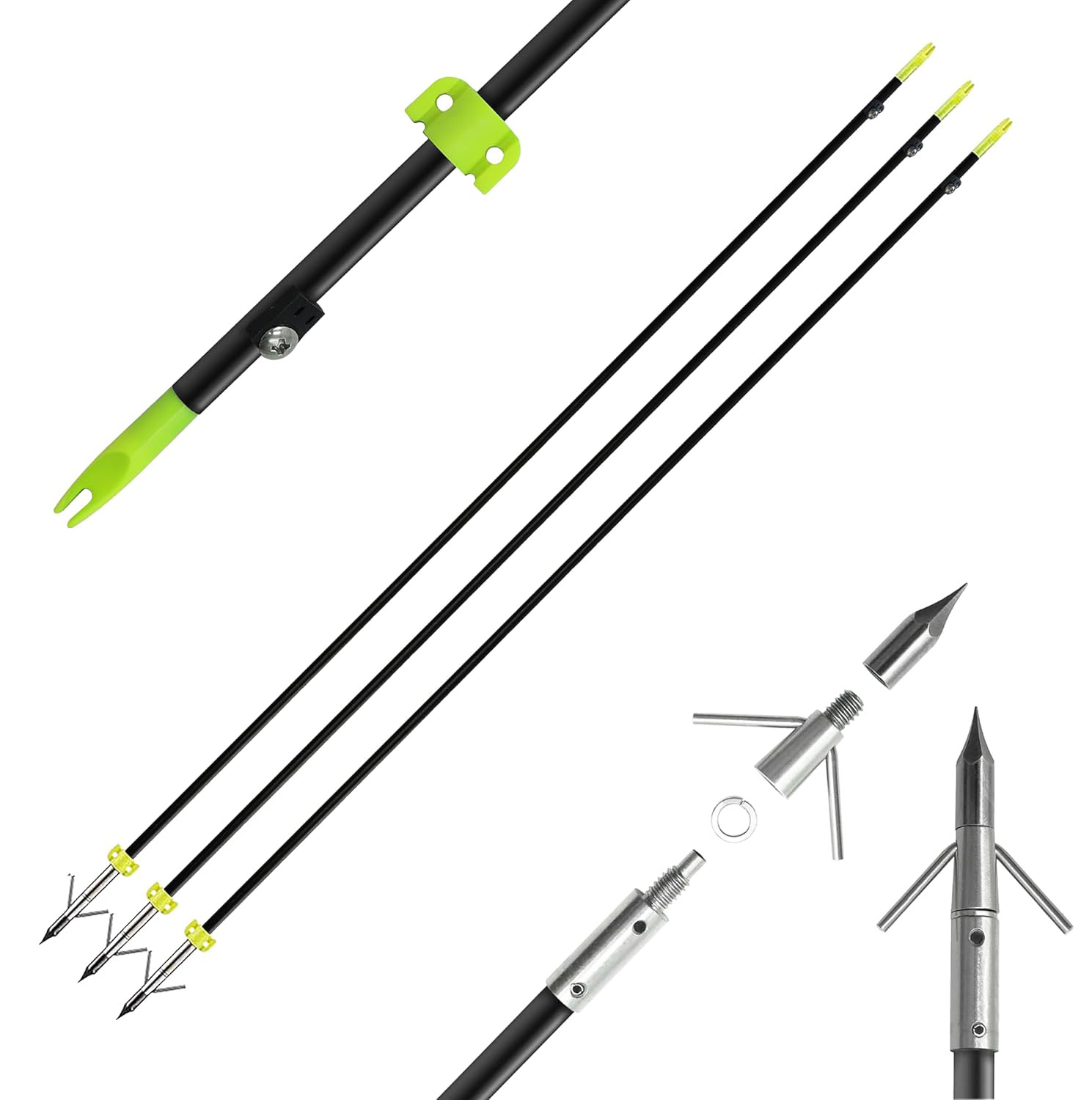 Hunting 62'' Recurve Bow Archery for Target Practice Bowfishing
