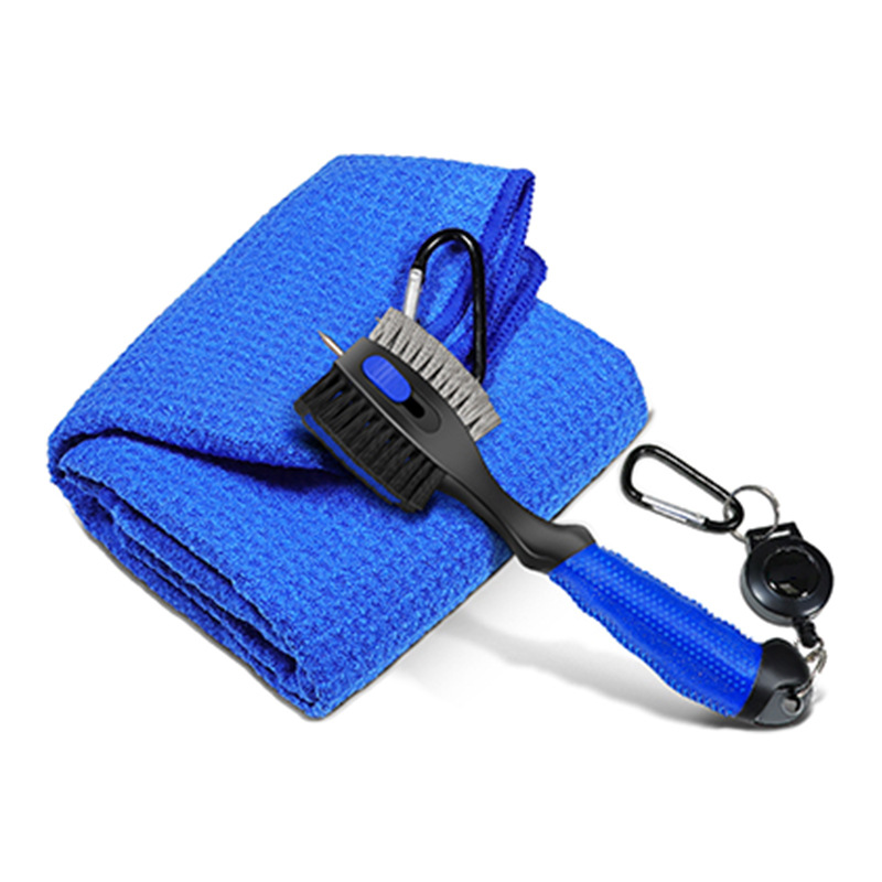 Golf Club Cleaning Brush with Wire & Nylon Bristles, Groove Cleaner Tool