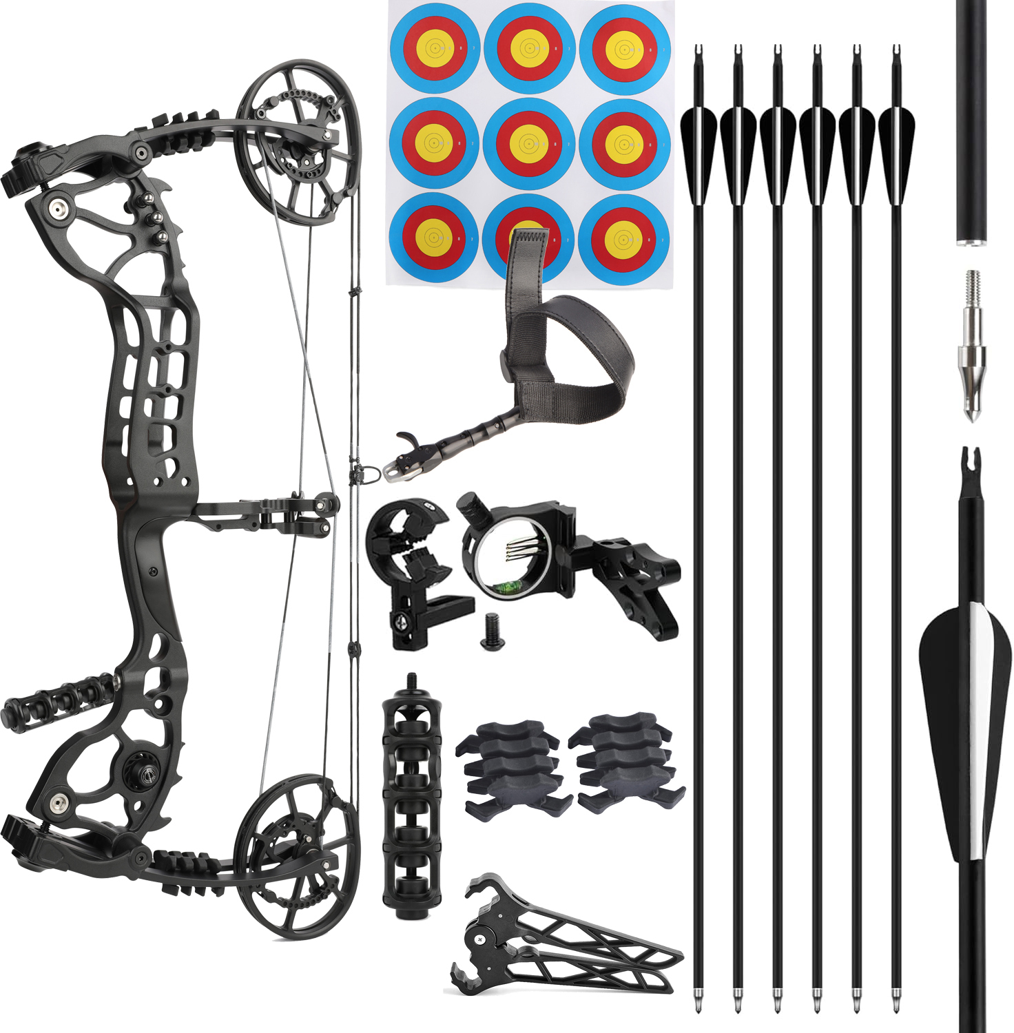 Compound Bow and Arrow Kit for Archery Hunting