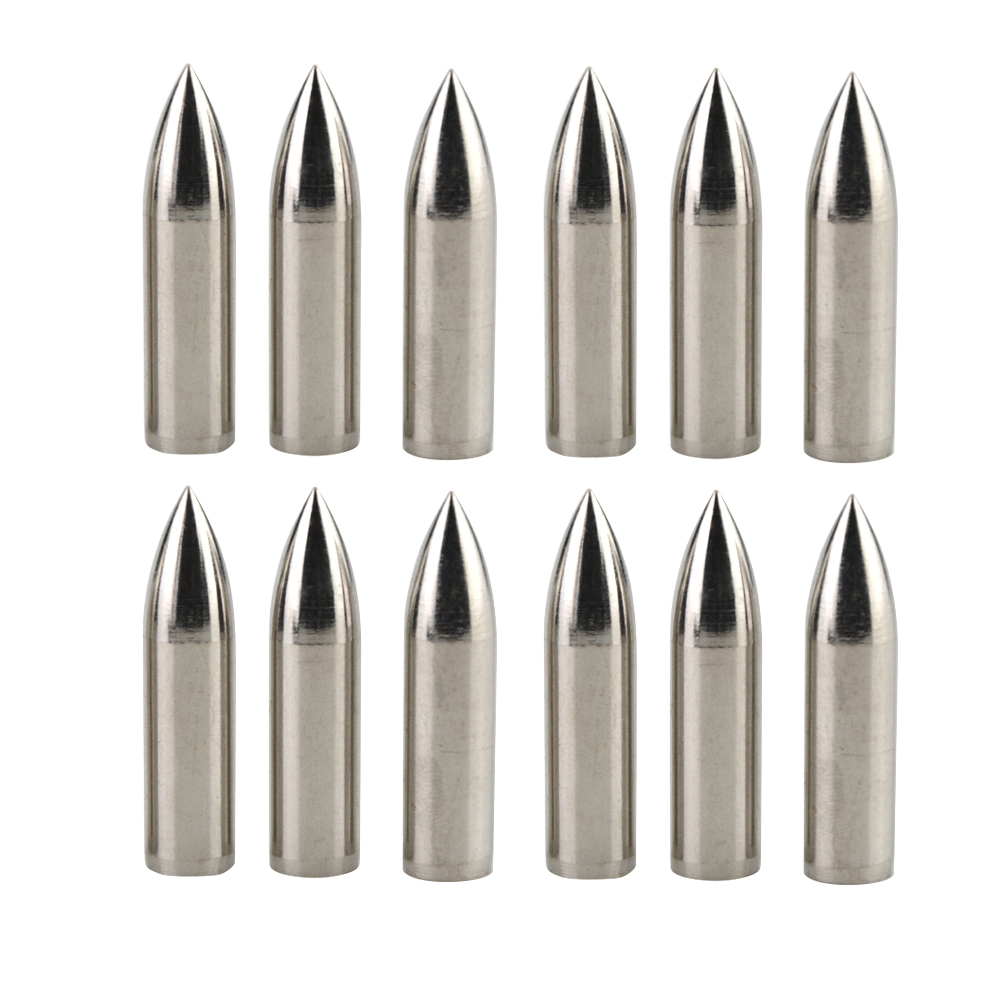 12Pcs Archery Field Point for Wooden Arrows