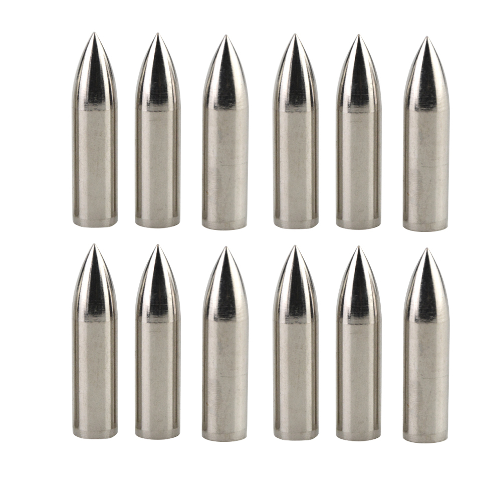 12Pcs Archery Field Point for Wooden Arrows