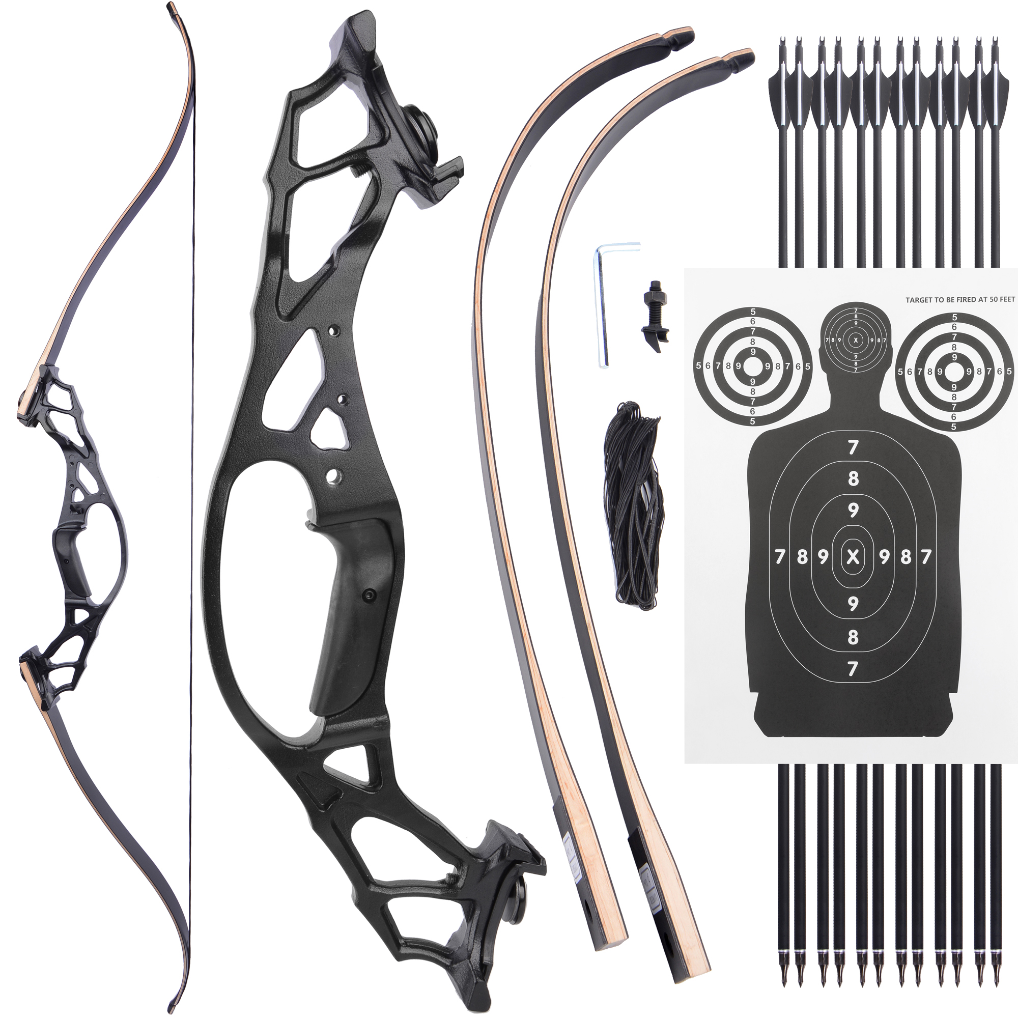 62inch Archery 30-60 LBS Recurve Bow 