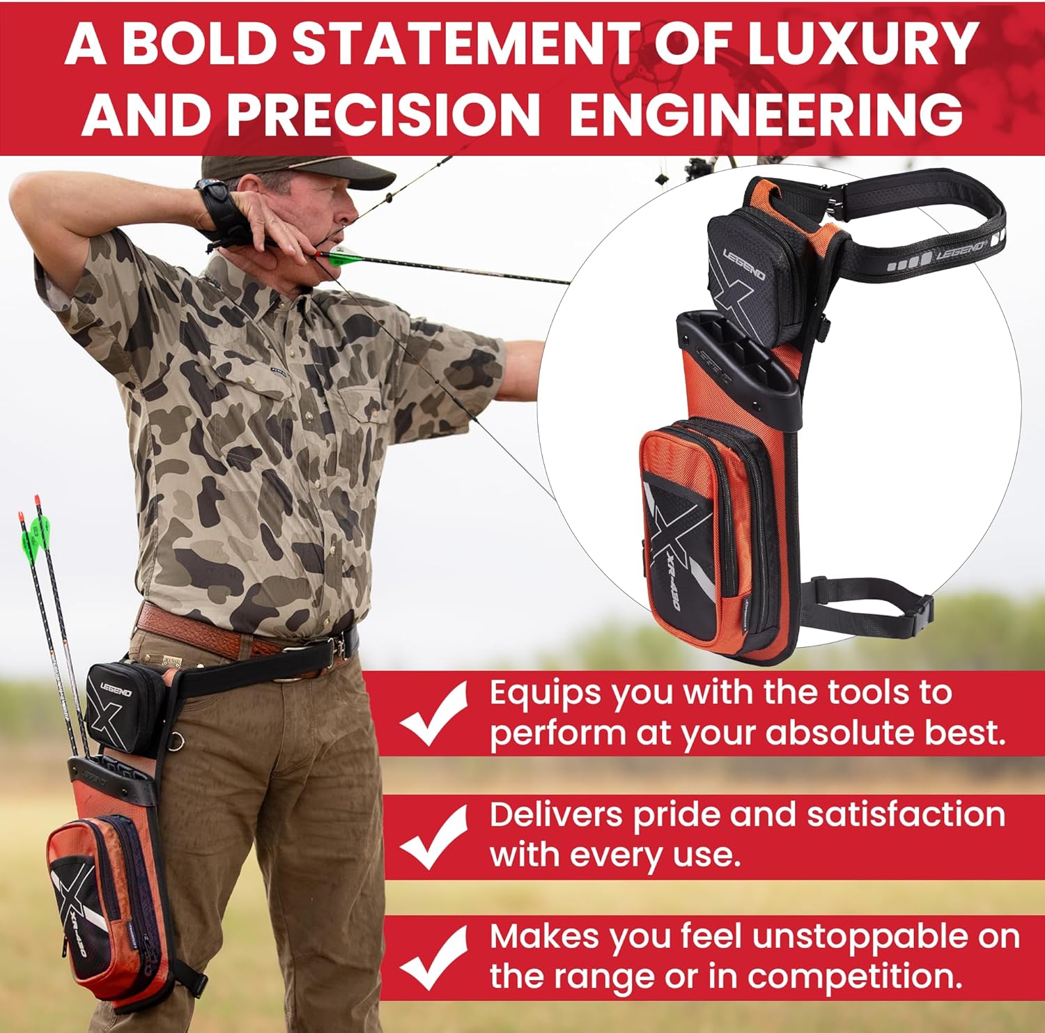 Legend XR430 Archery Field Hip Arrow Quiver