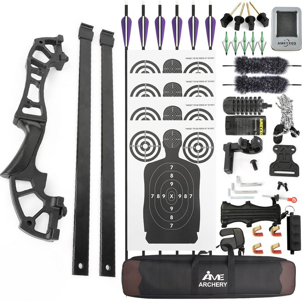 Magnesium-Aluminum Alloy Recurve Bow Set (40/50 lbs) for Right Hand