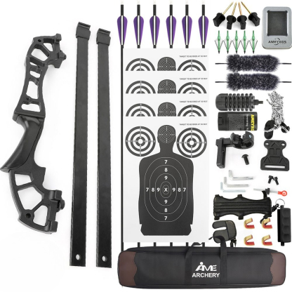 Magnesium-Aluminum Alloy Recurve Bow Set (40/50 lbs) for Right Hand