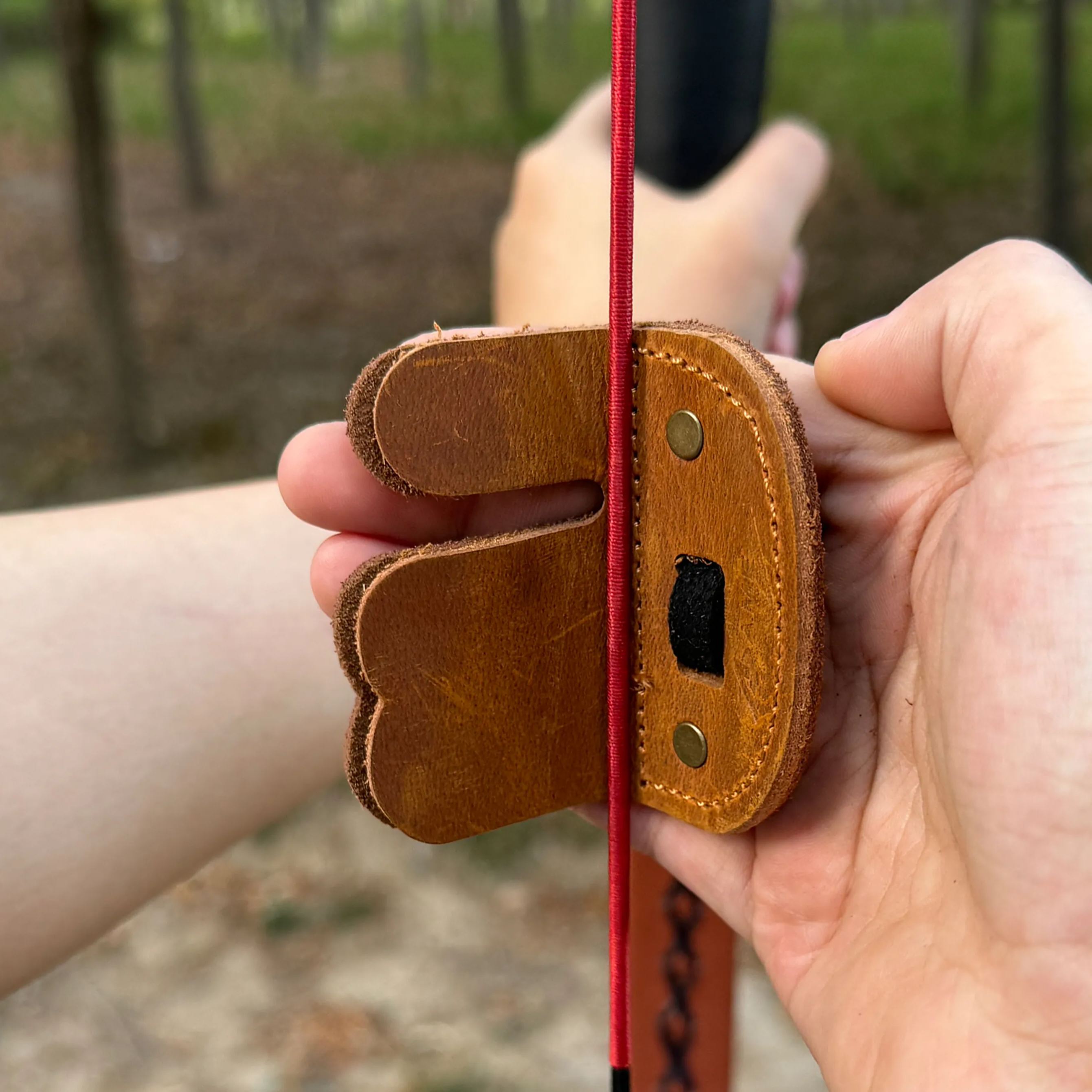 AH6 Finger Tab for archery Elite Split Finger Tab