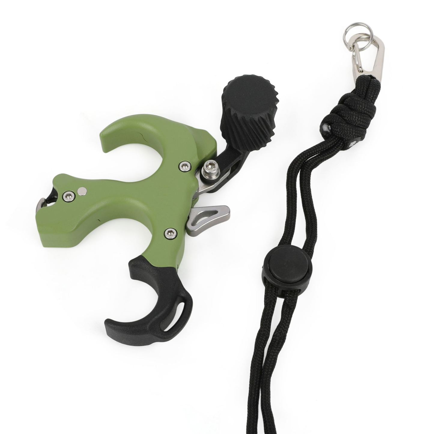 Aluminum Alloy UV Button Release Aid with Wrist Straps, 3&4 Finger Thumb Adjustment 