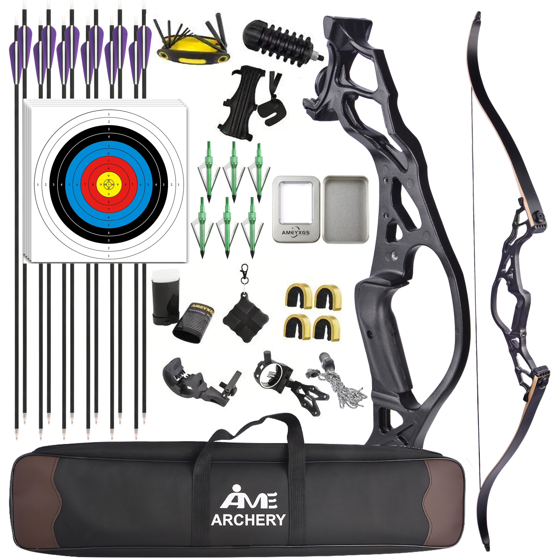 Aluminum Alloy Compound Bow Set – 40/50/60LBS Archery Gift for Christmas