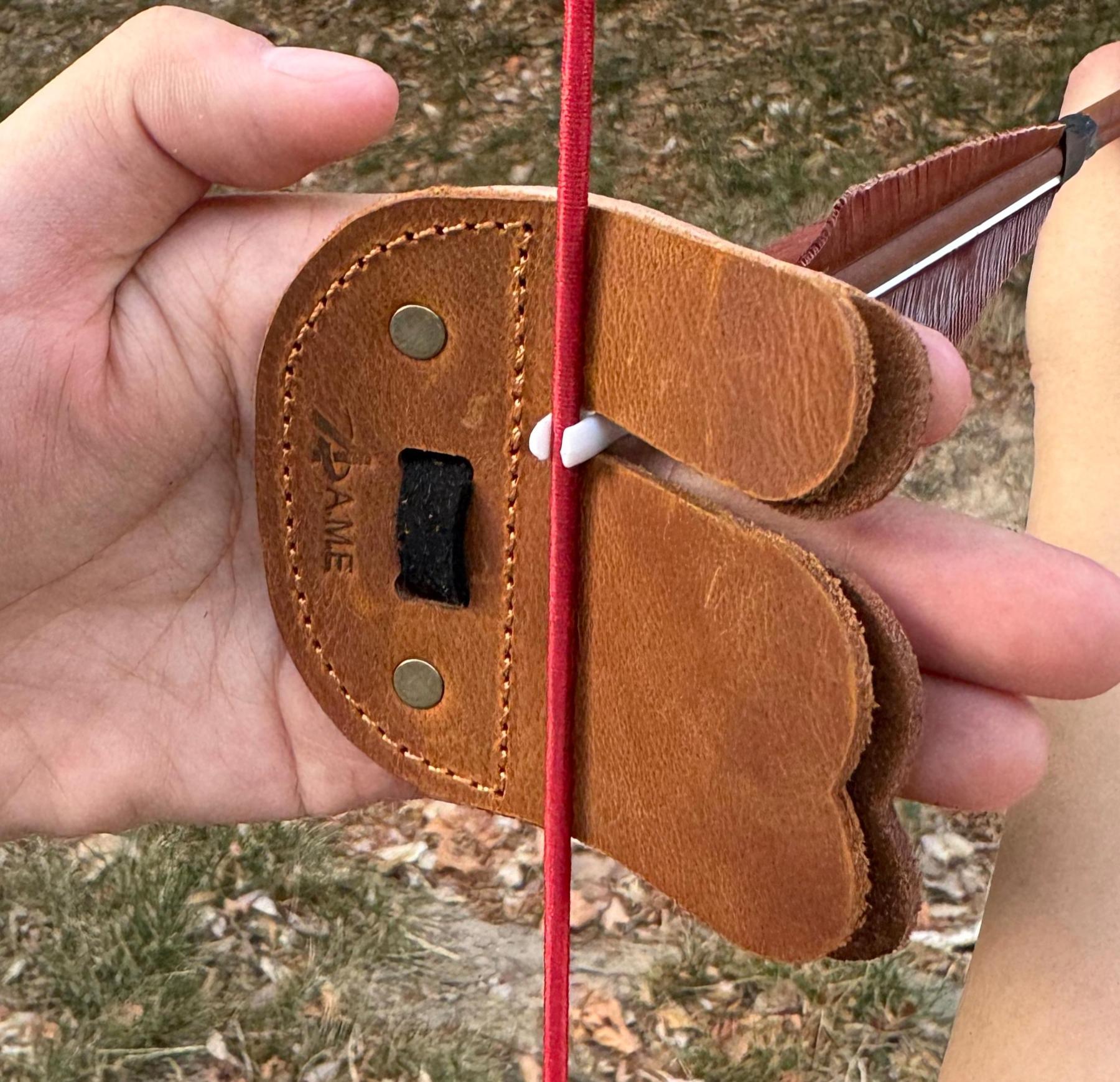 AH6 Finger Tab for archery Elite Split Finger Tab