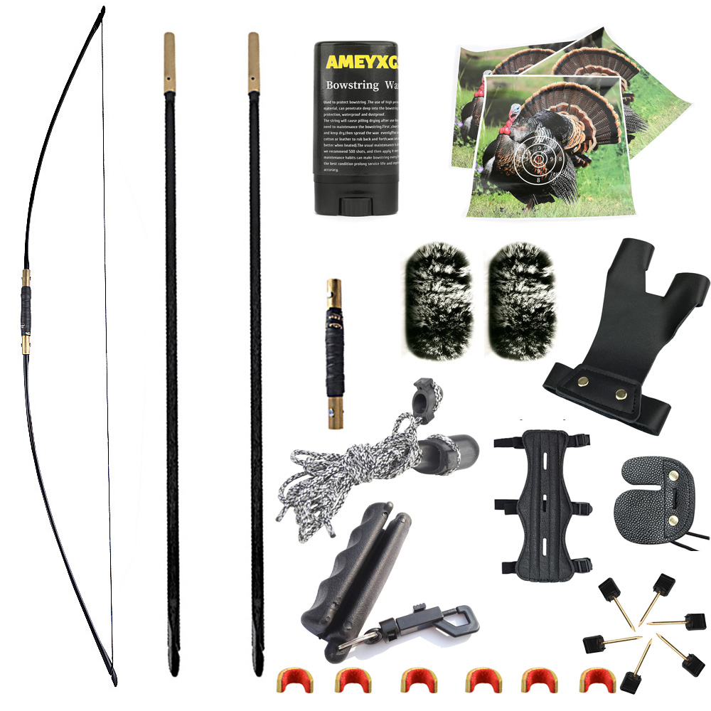 25-70lbs Traditional Longbow 67'' Takedown Archery Hunting