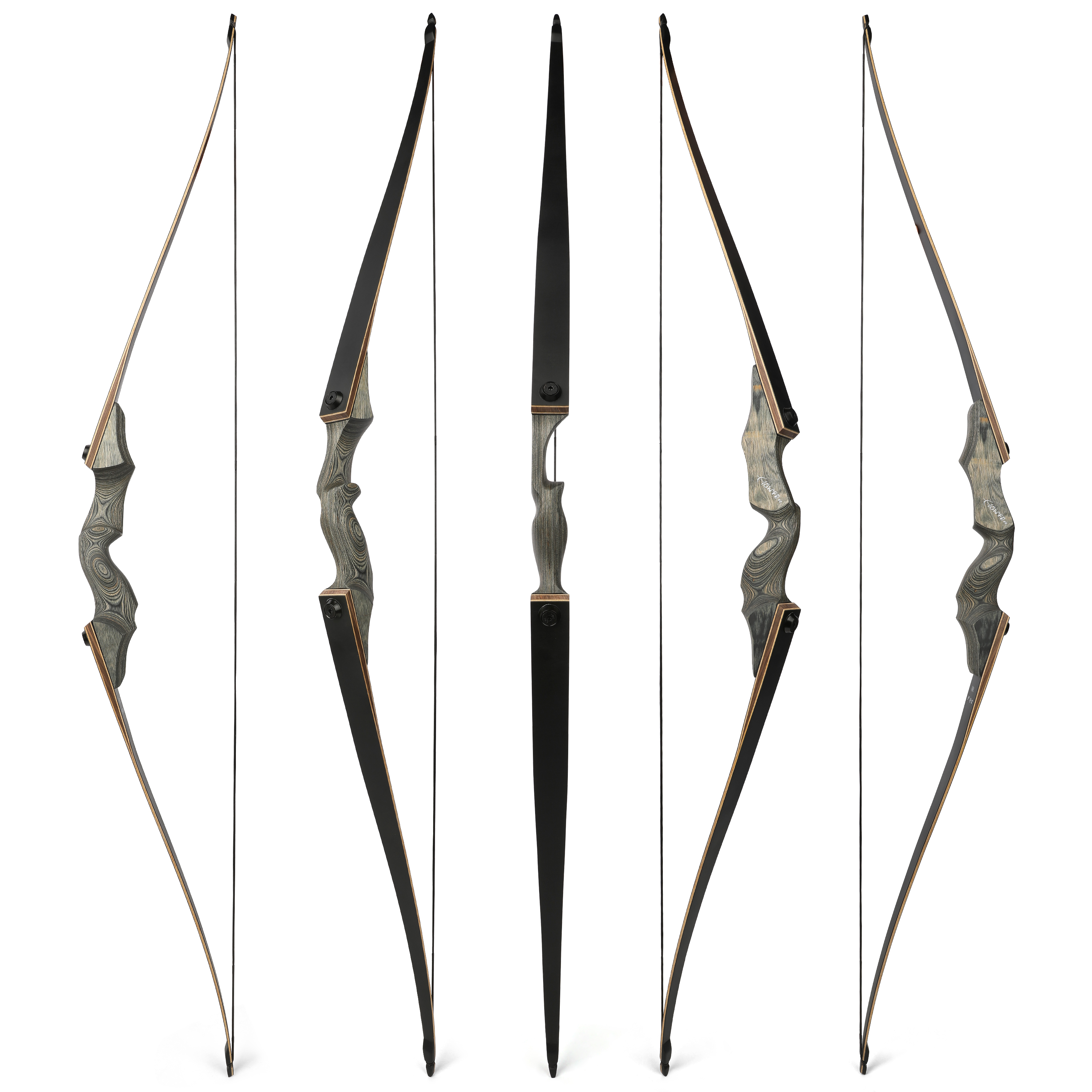 Archery Takedown Longbow 20lbs-60lbs Traditional Hunting RH&LH