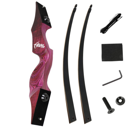 BLACK HUNTER's Hunting Recurve Longbow, Perfect LH&RH Archery Tradition Practice Outdoor