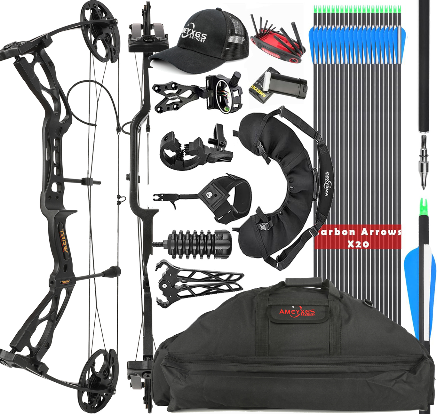 M133 Compound Bow Archery Kit with Accessories