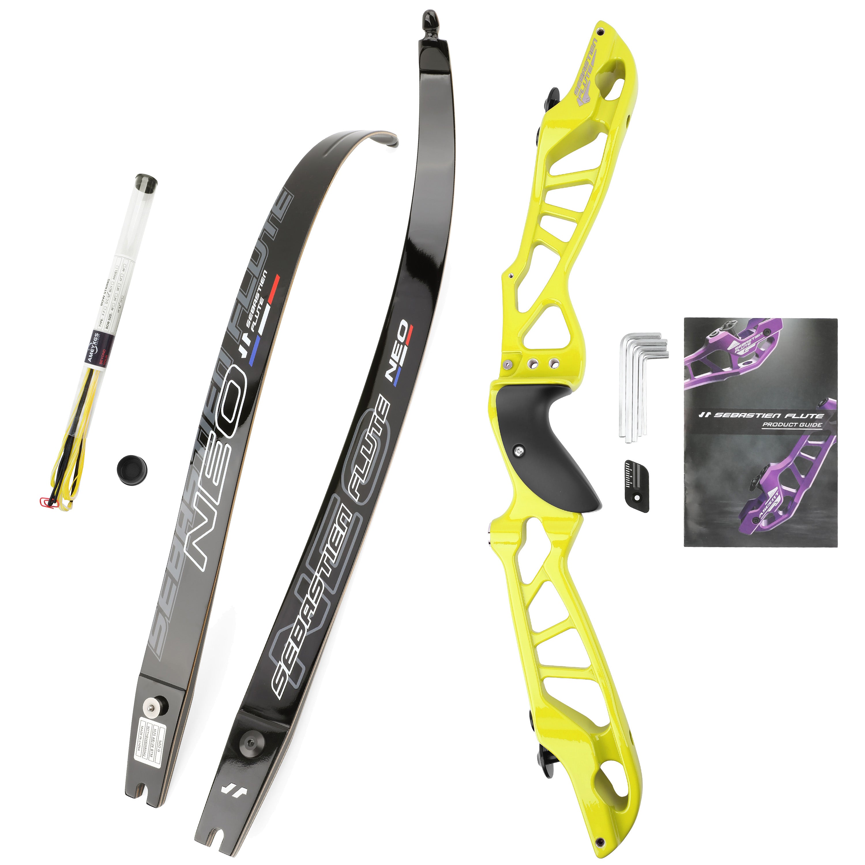 🎯Sebastien Flute NEO 25" ILF Recurve Riser &bow limbs-AMEYXGS Archery