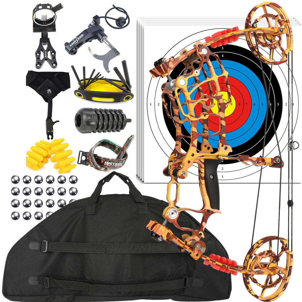Lightweight Hunting Compound Bow Kit with Arrows & Accessories