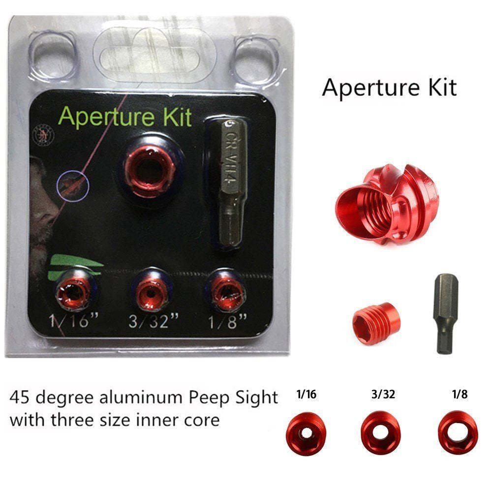 🎯Archery Compound Bow Peep Sights Housing Aperture Kit-AMEYXGS Archery