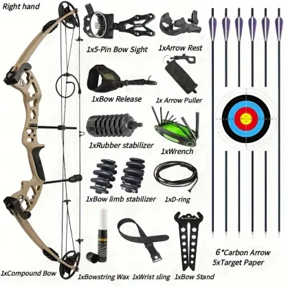 AMEYXGS PRO E8 Compound Bow Package –  Hunting Bow Set for Adult Archers