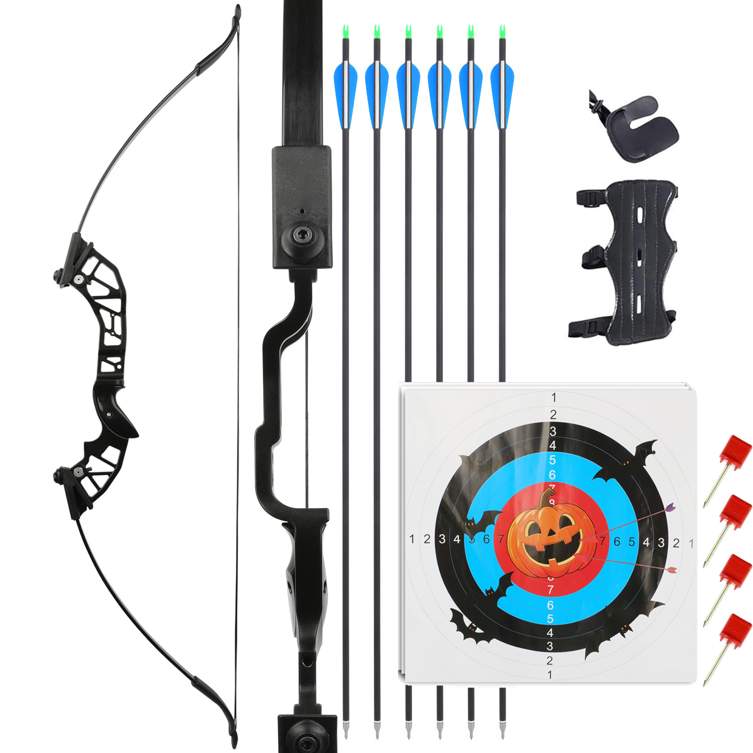 AMEYXGS Archery Bow Kit for Hunting Beginners Halloween Gift