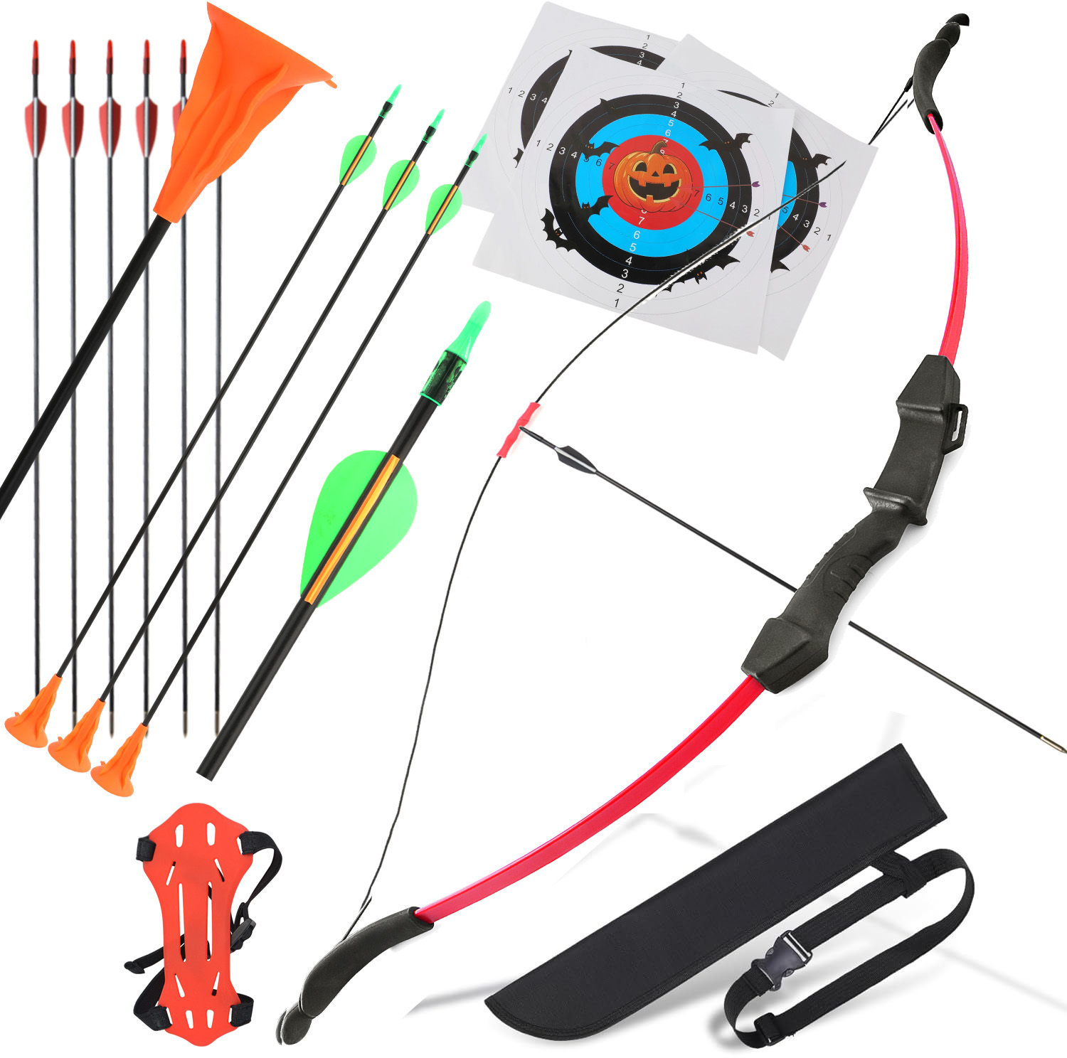 Bow and Arrow for Teens Beginners Adults Recurve Bow Set 9 Arrows