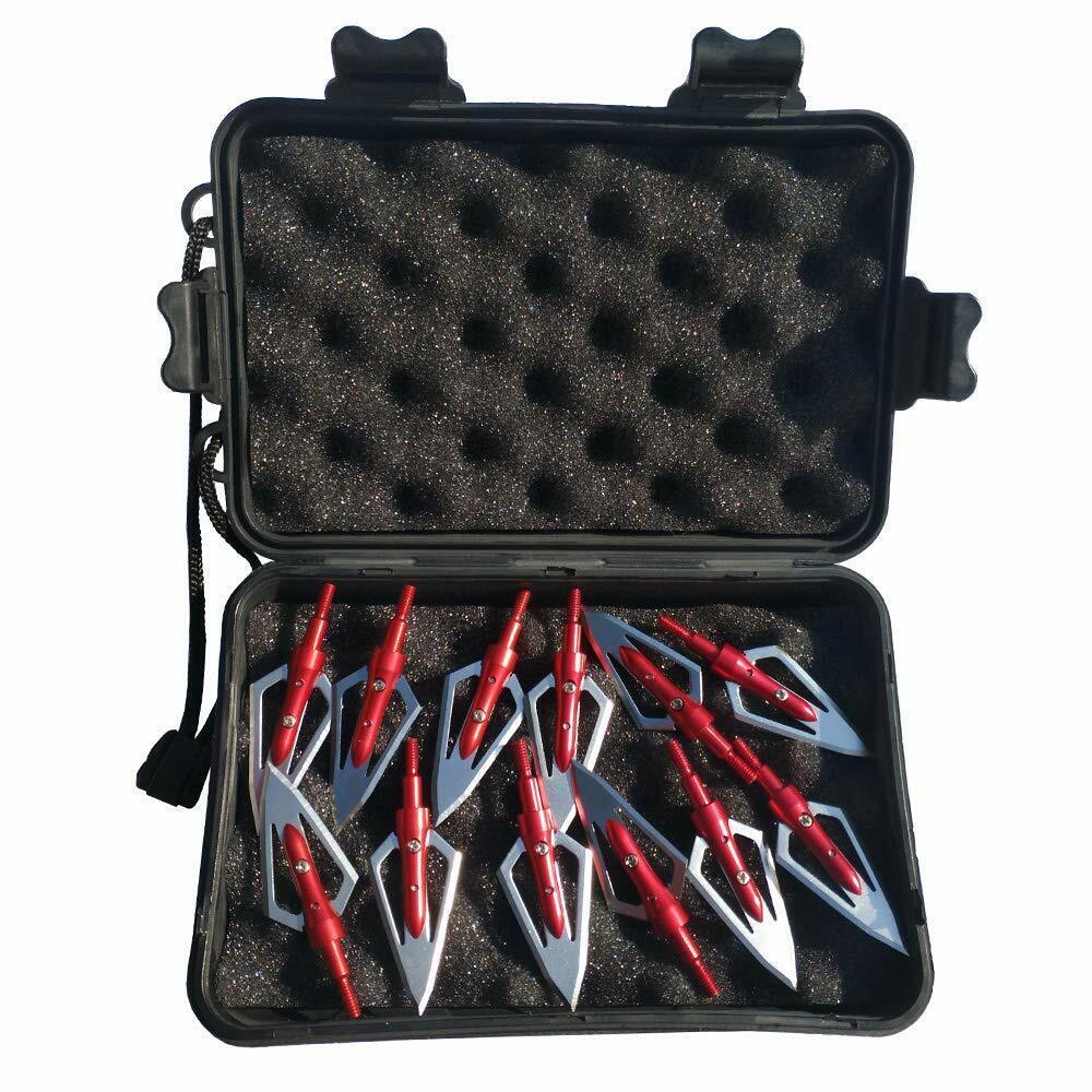 🎯Broadheads Blades Arrowheads with Box for Huning Compound Bow Crossbow-AMEYXGS Archery