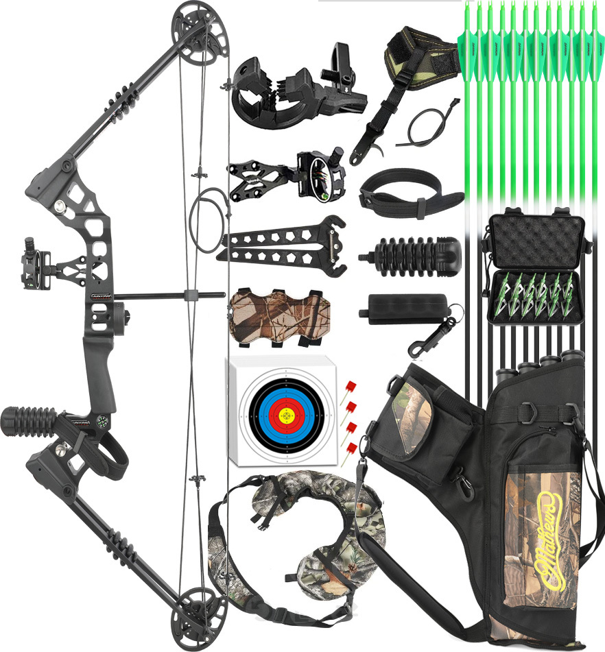 X8 Compound Bow Kit , Hunting&Target 20-70lbs Adjustable