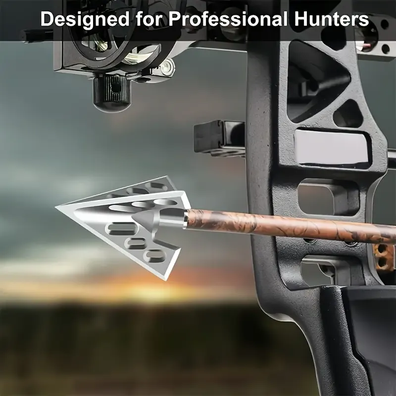 Upgraded Hollow Fixed Blade Broadheads for 3D Hunting