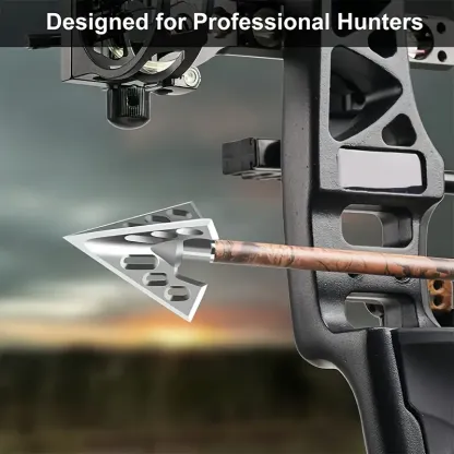 Upgraded Hollow Fixed Blade Broadheads for 3D Hunting