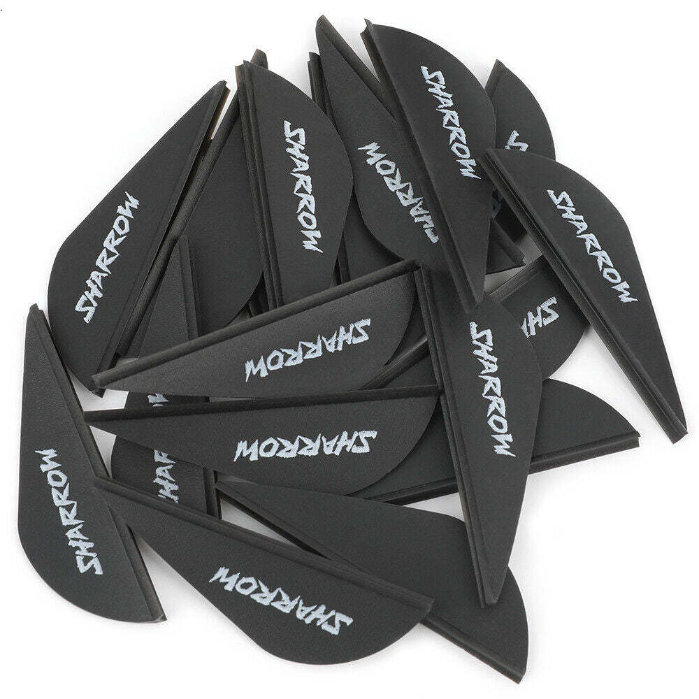 🎯SHARROW Archery Arrow Vanes 2" Rubber Fletche Feather DIY Bow and Arrows Target-AMEYXGS Archery