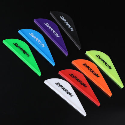 🎯SHARROW Archery Arrow Vanes 2" Rubber Fletche Feather  DIY Bow and Arrows Target-AMEYXGS Archery