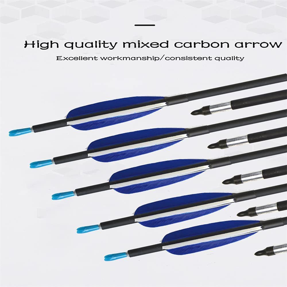 🎯AMEYXGS Archery Spine 700 Carbon Arrow Turkey Feathers-AMEYXGS Archery