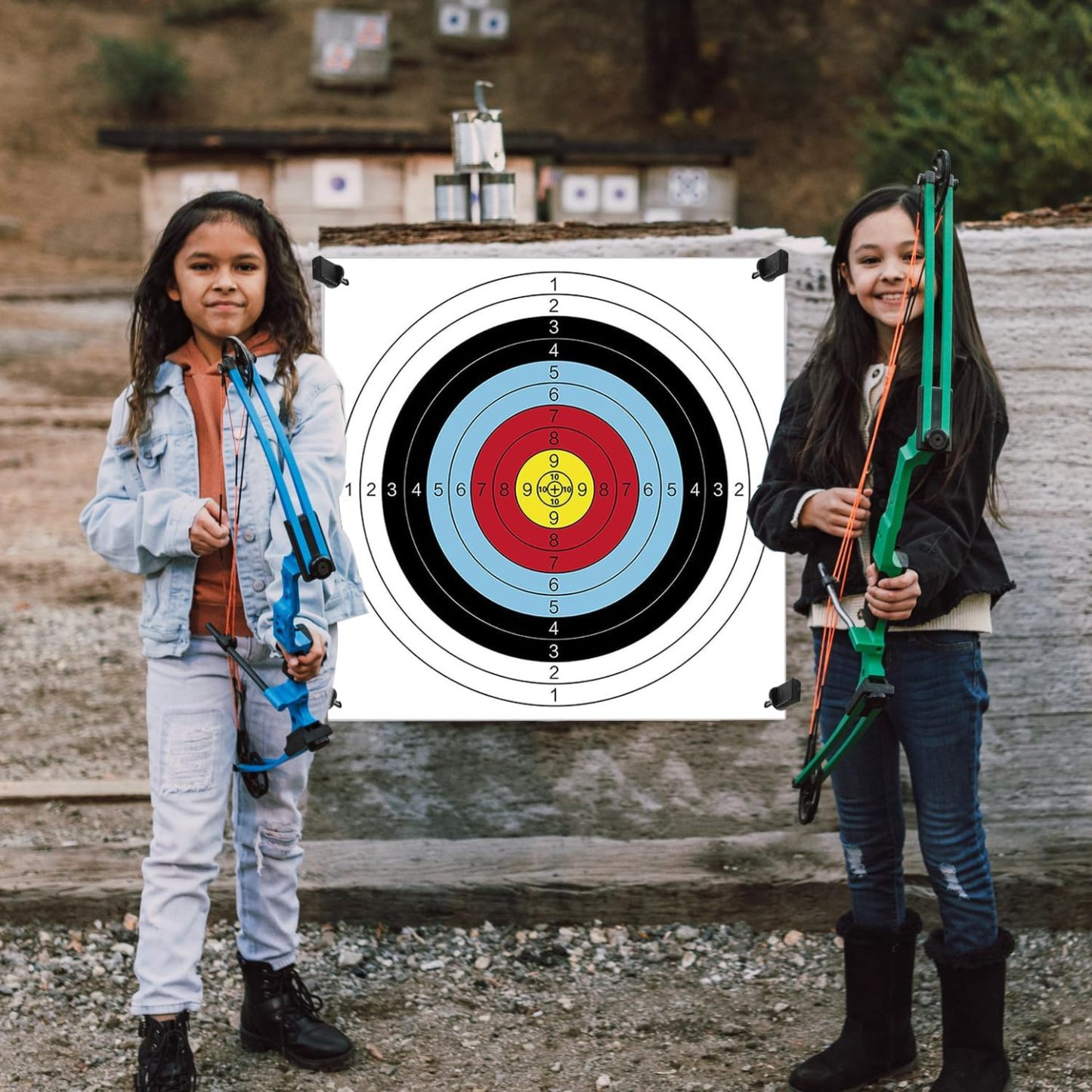 🎯Target Faces Archery Paper for Range Backyard Practice & Shooting-AMEYXGS Archery