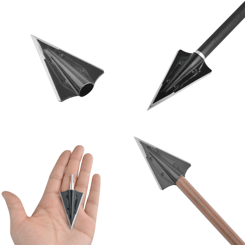 🎯Blade Broadheads Arrowheads Screw-In,glue on Tips-AMEYXGS Archery