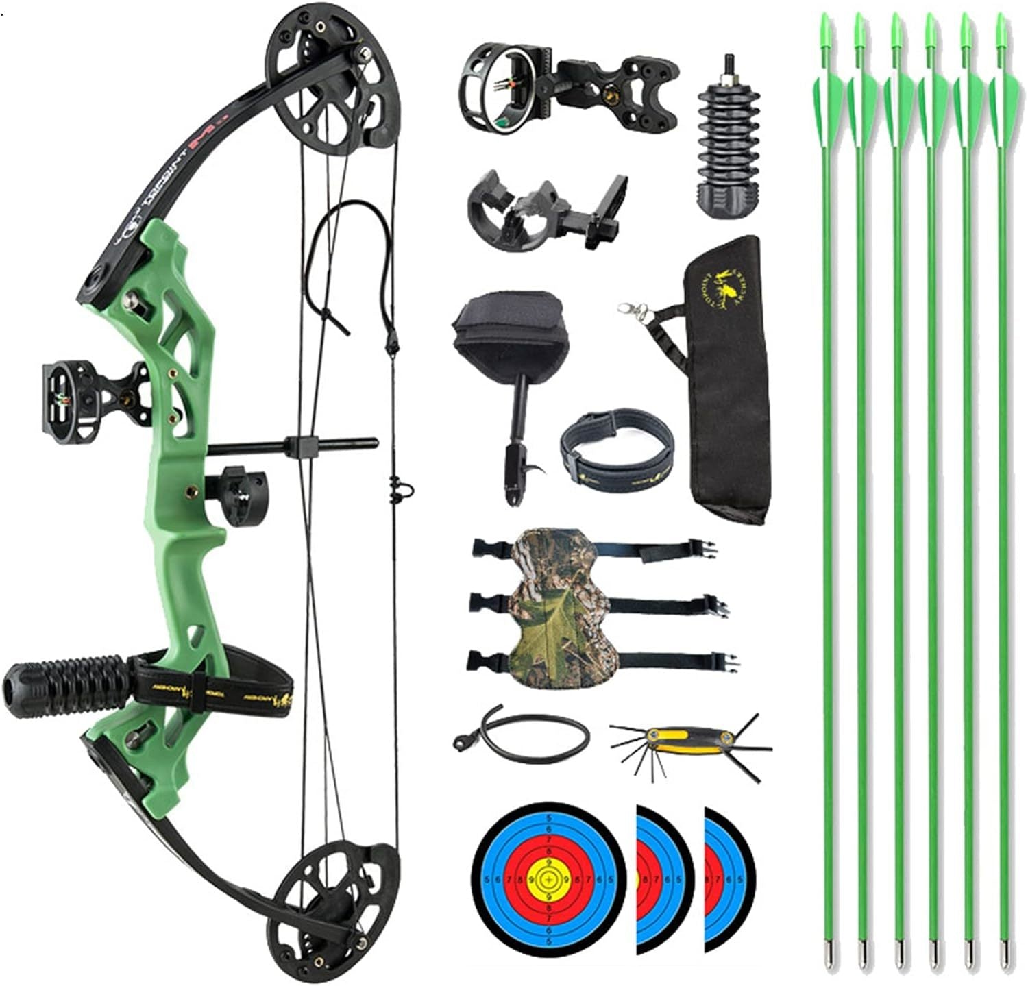 🎯TOPOINT ARCHERY M3 Compound Bow Package for Beginners Junior&kids ,10-30Lbs Adjustable-AMEYXGS Archery