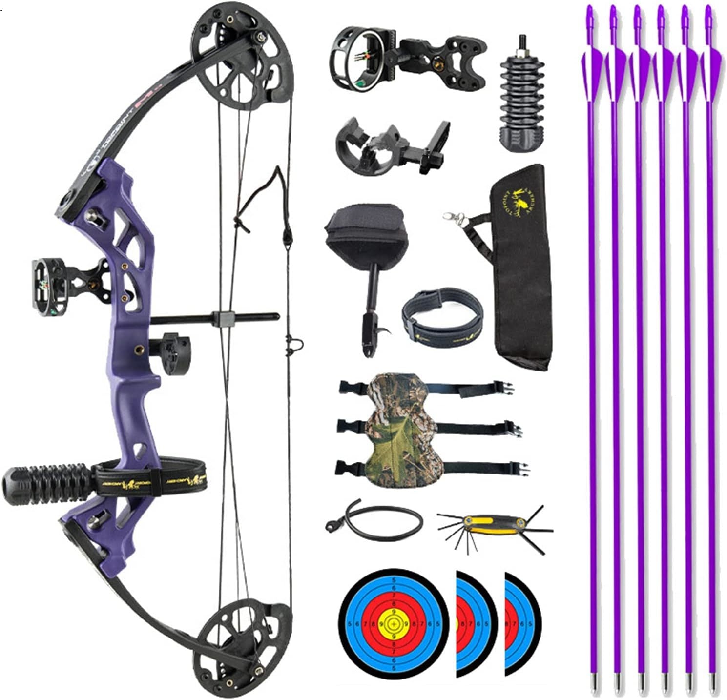 🎯TOPOINT ARCHERY M3 Compound Bow Package for Beginners Junior&kids ,10-30Lbs Adjustable-AMEYXGS Archery