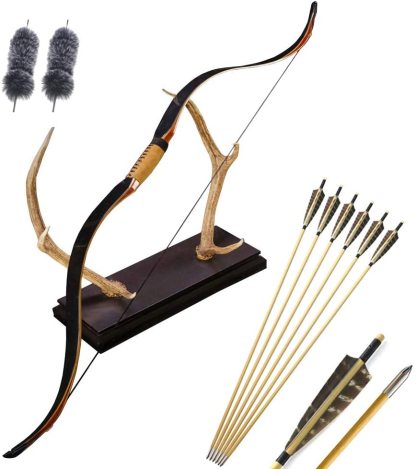 🎯Archery Traditional Long Bow Arrow Set 20-50LBS-AMEYXGS Archery