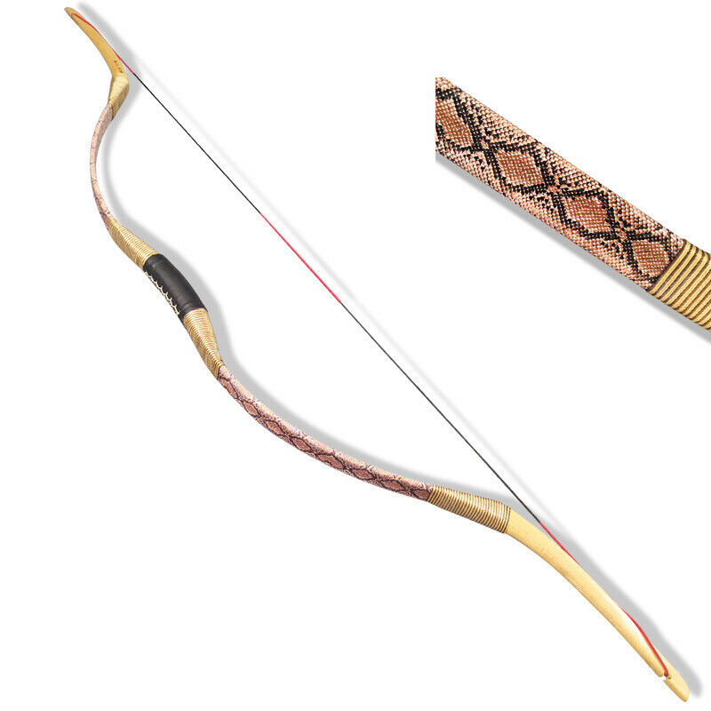 🎯25-55lbs Traditional Recurve Bow Longbow Mongolian Horse-AMEYXGS Archery