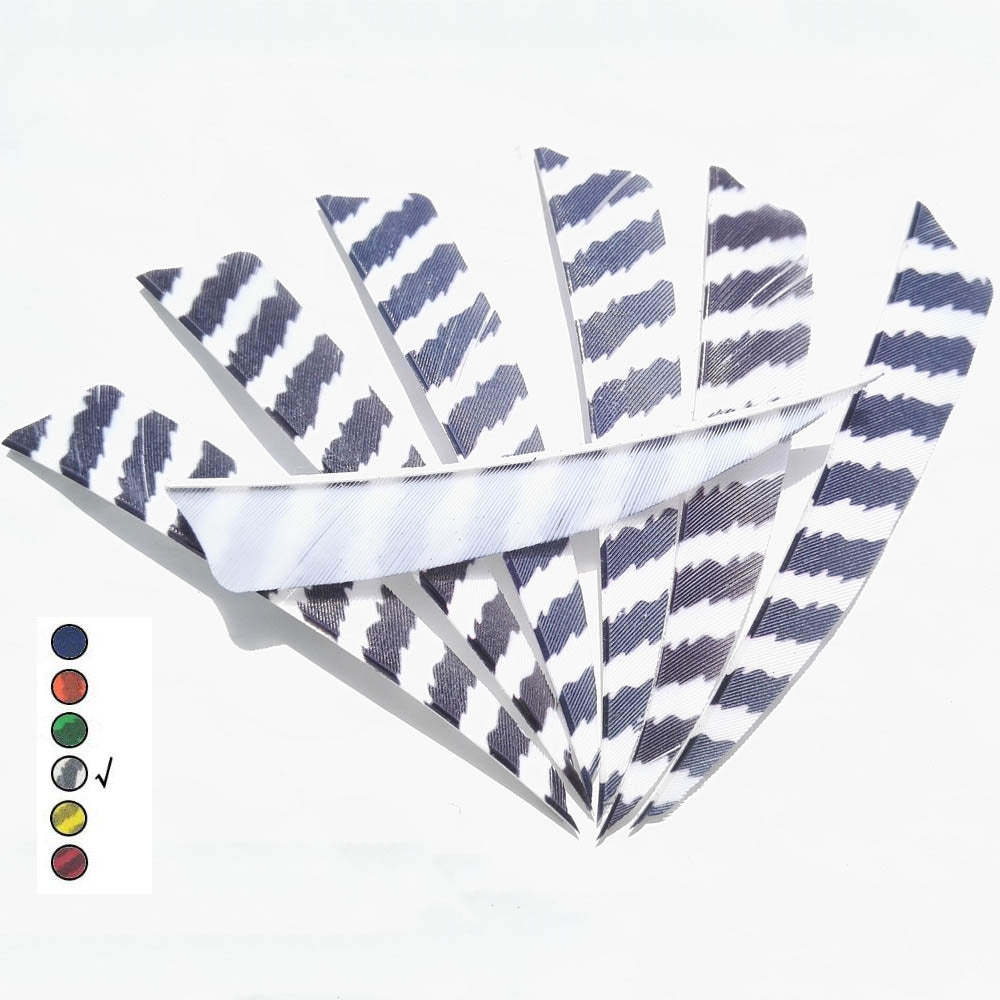🎯50pcs Arorw Feathers 3‘’4‘’ 5''Turkey Archery for DIY Arrows Practice Target-AMEYXGS Archery