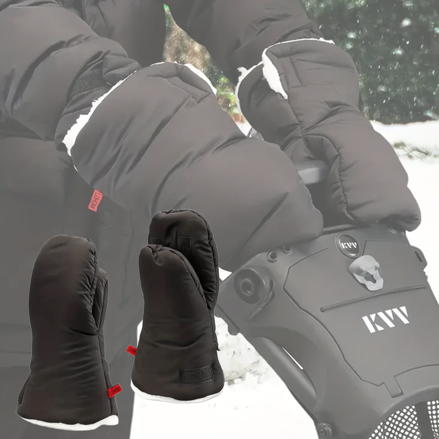 Golf Cart Push Gloves Durable Cold-Weather Gloves