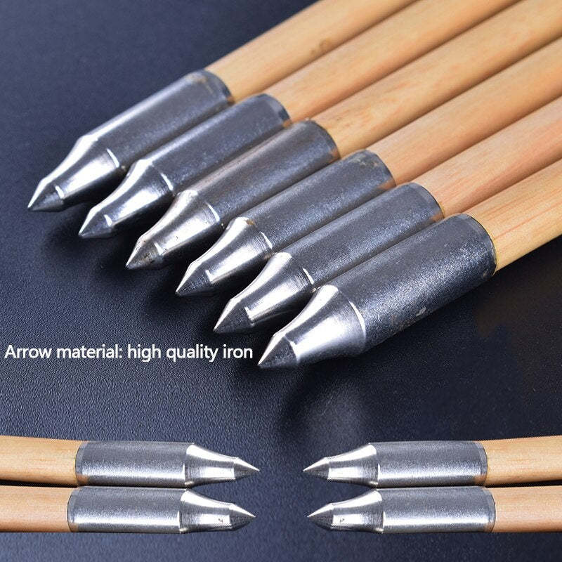 🎯Archery Handmade Turkey Feather Wood Arrows-AMEYXGS Archery